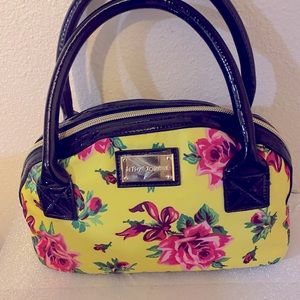 Betsy Johnson Yellow Floral Purse